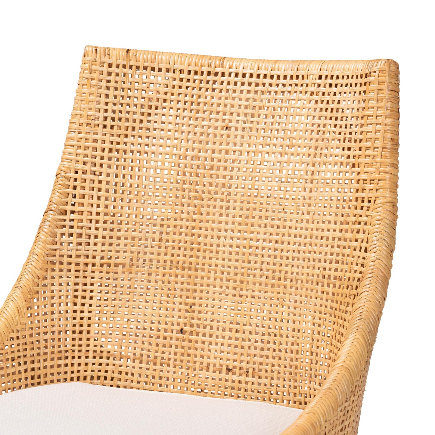 Baxton Studio bali & pari Bella Modern Bohemian Natural Brown Rattan Dining Chair | Dining Chairs | Modishstore - 8