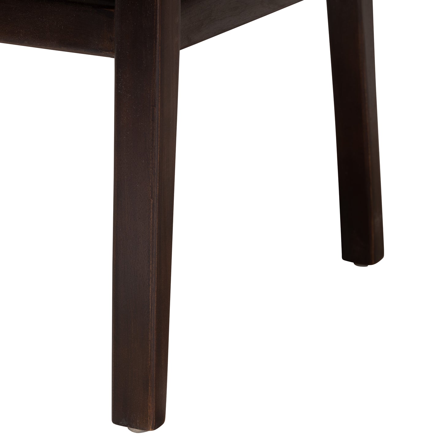 Baxton Studio bali & pari Joana Modern Bohemian Dark Brown Mahogany Wood and Natural Seagrass Dining Arm Chair | Dining Chairs | Modishstore - 7