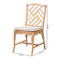 Baxton Studio bali & pari Rio Modern Bohemian Natural Brown Rattan Dining Chair | Dining Chairs | Modishstore - 10