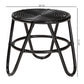 Baxton Studio bali & pari Pertessa Modern Bohemian Black Finished Rattan End Table | End Tables | Modishstore - 7