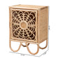 Baxton Studio bali & pari Acelin Modern Bohemian Natural Brown Rattan Nightstand | Nightstands | Modishstore - 10