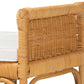 Baxton Studio bali & pari Nairi Modern Bohemian Natural Brown Rattan Bench | Benches | Modishstore - 7