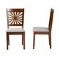 Baxton Studio Olympia Modern Beige Fabric and Espresso Brown Finished Wood Dining Chair | Dining Chairs | Modishstore - 15