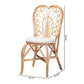 Baxton Studio bali & pari Jerica Modern Bohemian Natural Brown Rattan Dining Chair | Dining Chairs | Modishstore - 3