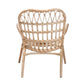 Baxton Studio bali & pari Bajo Modern Bohemian Natural Brown Rattan Arm Chair | Armchairs | Modishstore - 7