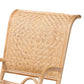 Baxton Studio bali & pari Madura Modern Bohemian Natural Brown Rattan Lounge Chair | Accent Chairs | Modishstore - 6