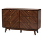 Baxton Studio Markell Mid-Century Modern Transitional Walnut Brown Finished Wood 6-Drawer Dresser | Dressers | Modishstore - 4