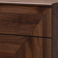 Baxton Studio Graceland Mid-Century Modern Transitional Walnut Brown Finished Wood 5-Drawer Storage Chest | Drawers | Modishstore - 6