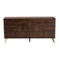 Baxton Studio Graceland Mid-Century Modern Transitional Walnut Brown Finished Wood 6-Drawer Dresser | Dressers | Modishstore - 4