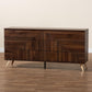 Baxton Studio Graceland Mid-Century Modern Transitional Walnut Brown Finished Wood 6-Drawer Dresser | Dressers | Modishstore - 9