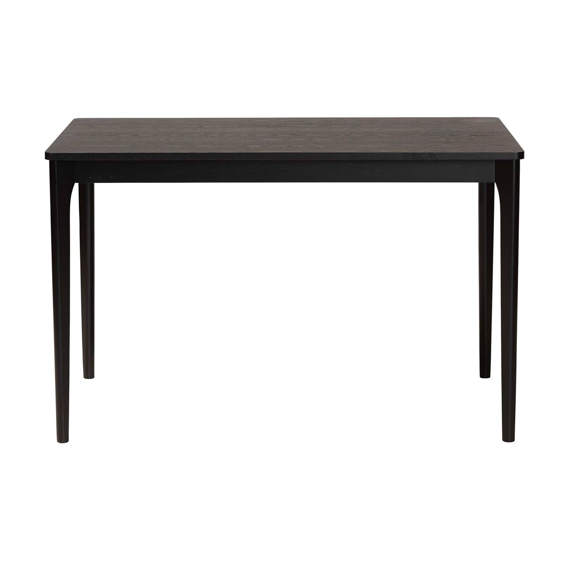 Baxton Studio Sherwin Mid-Century Modern Black Finished Wood Dining Table | Dining Tables | Modishstore - 3