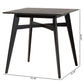 Baxton Studio Leena Mid-Century Modern Black Finished Wood Counter Height Pub Table | Bar Tables | Modishstore - 8