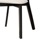 Baxton Studio Dannell Mid-Century Modern Cream Fabric and Black Finished Wood Dining Chair | Dining Chairs | Modishstore - 6