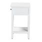 Baxton Studio Yelena Classic and Traditional White Finished Wood 1-Drawer End Table | End Tables | Modishstore - 5