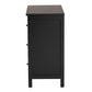 Baxton Studio Yelena Classic and Traditional Black Finished Wood 3-Drawer Storage Cabinet | Cabinets | Modishstore - 5