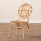 Baxton Studio bali & pari Iris Modern Bohemian Natural Brown Rattan Dining Chair | Dining Chairs | Modishstore - 9