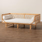 Baxton Studio bali & pari Davida Modern Bohemian Natural Brown Rattan Daybed | Daybeds | Modishstore - 9