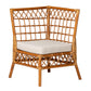 Baxton Studio bali & pari Adora Modern Bohemian Honey Rattan 4-Piece Dining Nook Set | Dining Sets | Modishstore - 4