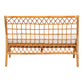 Baxton Studio bali & pari Capella Modern Bohemian Honey Rattan Dining Bench | Benches | Modishstore - 5