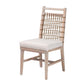 Baxton Studio bali & pari Ulric Modern Bohemian White Washed Mahogany Wood Dining Chair | Dining Chairs | Modishstore - 2