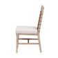 Baxton Studio bali & pari Ulric Modern Bohemian White Washed Mahogany Wood Dining Chair | Dining Chairs | Modishstore - 4