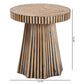 Baxton Studio Devika Modern Bohemian Two-Tone Natural and Dark Brown Bamboo End Table | End Tables | Modishstore - 7