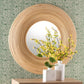 Baxton Studio bali & pari Drucilla Modern Bohemian Natural Brown Rattan Round Accent Wall Mirror | Mirrors | Modishstore