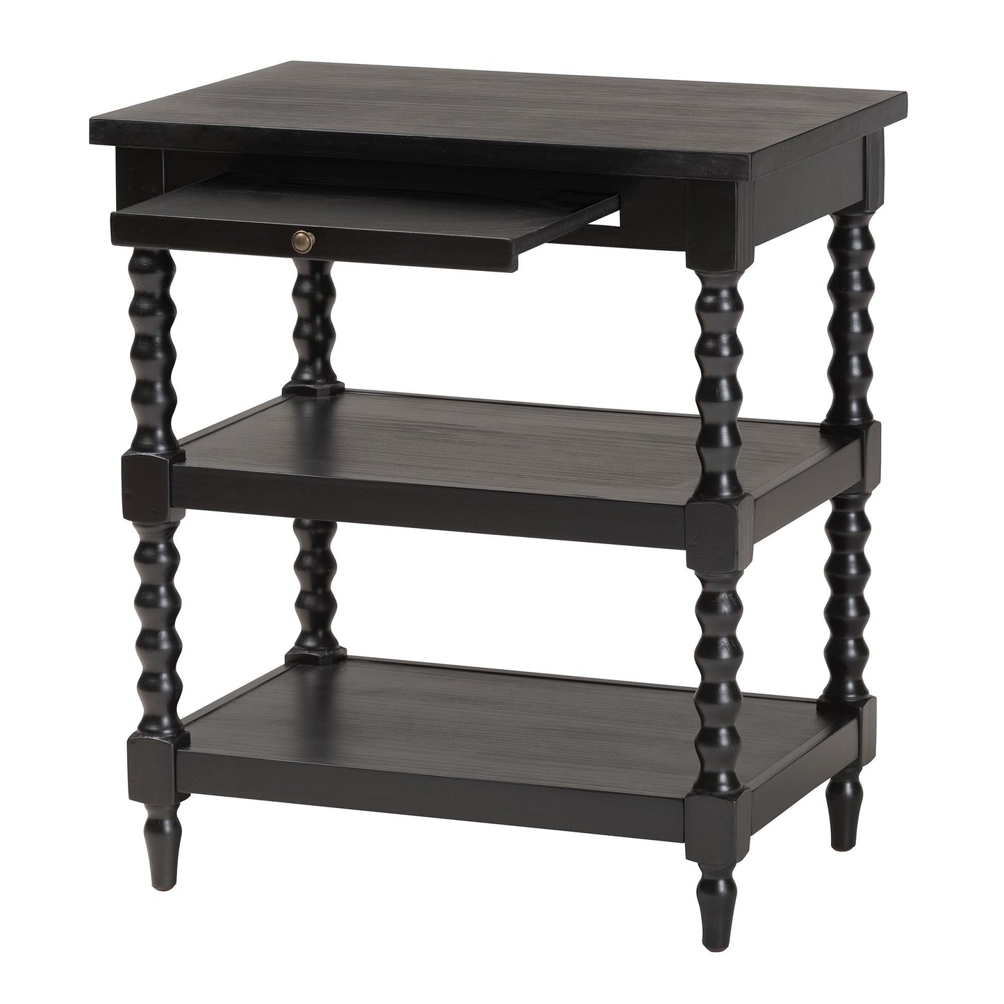 Baxton Studio Imogene Retro-Modern Black Wood End Table | End Tables | Modishstore - 5