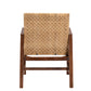 Baxton Studio bali & pari Lovina Bohemian Light Honey Rattan and Acacia Wood Arm Chair | Accent Chairs | Modishstore - 5