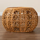 Baxton Studio bali & pari Tiramisu Modern Bohemian Natural Brown Rattan Coffee Table | Coffee Tables | Modishstore - 8