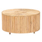 Baxton Studio bali & pari Miami Bohemian Light Honey Rattan Coffee Table | Coffee Tables | Modishstore - 2