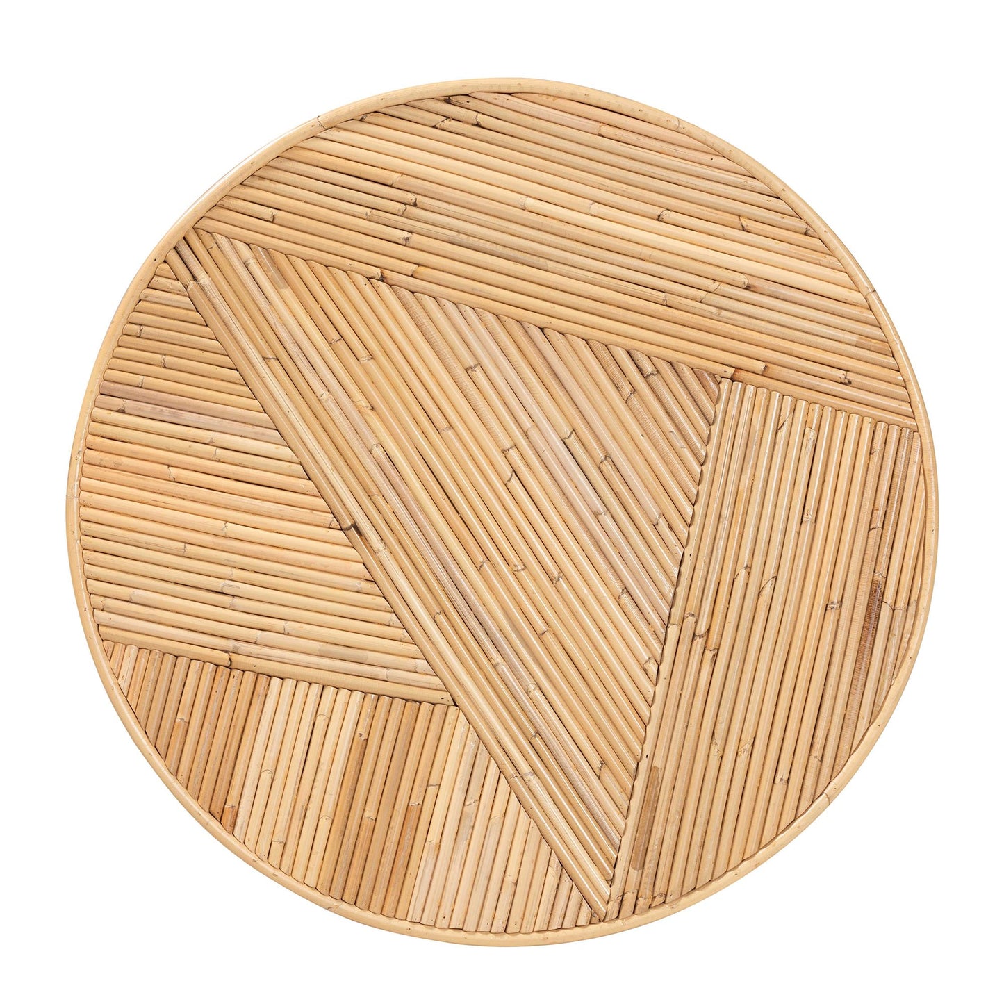 Baxton Studio bali & pari Iryna Modern Bohemian Natural Rattan End Table | End Tables | Modishstore - 6