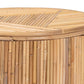 Baxton Studio bali & pari Milagra Modern Bohemian Natural Rattan End Table | End Tables | Modishstore - 3