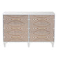 Baxton Studio Louetta Coastal White Carved Contrasting 6-Drawer Dresser | Dressers | Modishstore - 6