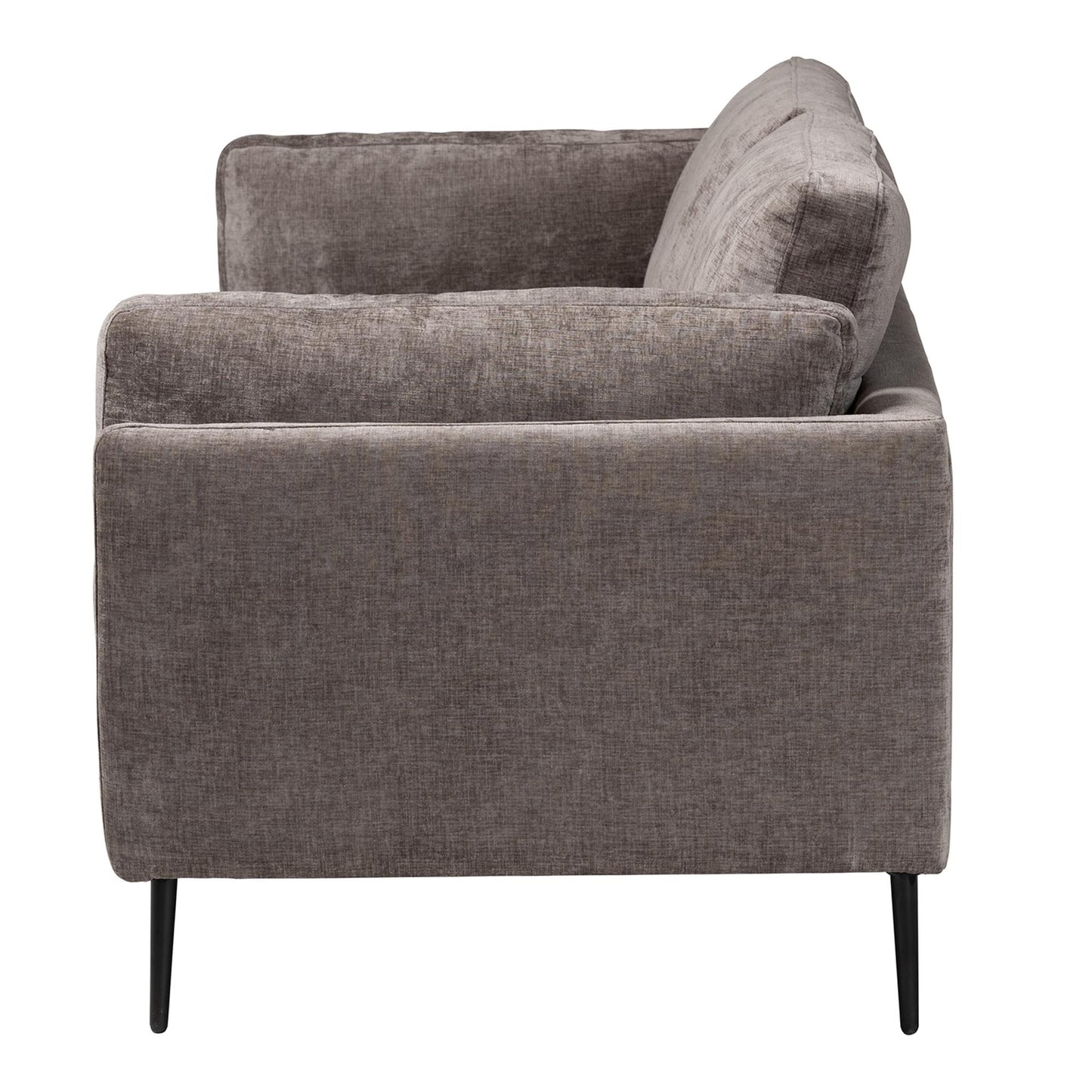 Baxton Studio Holton Modern Grey Fabric Sofa | Sofas | Modishstore - 6