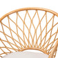 Baxton Studio bali & pari Emmeline Bohemian Honey Rattan Accent Chair | Accent Chairs | Modishstore - 6