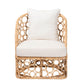 Baxton Studio bali & pari Prisca Bohemian Light Honey Rattan Accent Chair | Accent Chairs | Modishstore - 5