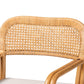 Baxton Studio bali & pari Ailith Modern Bohemian Light Honey Rattan Arm Chair | Accent Chairs | Modishstore - 6