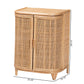 Baxton Studio bali & pari Yanka Bohemian Natural Rattan Storage Cabinet | Cabinets | Modishstore - 10