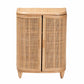 Baxton Studio bali & pari Yanka Bohemian Natural Rattan Storage Cabinet | Cabinets | Modishstore - 4