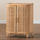 Baxton Studio bali & pari Yanka Bohemian Natural Rattan Storage Cabinet | Cabinets | Modishstore - 9