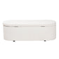 Baxton Studio Lavina Modern White Teddy-Bear Fabric Storage Bench | Benches | Modishstore - 9