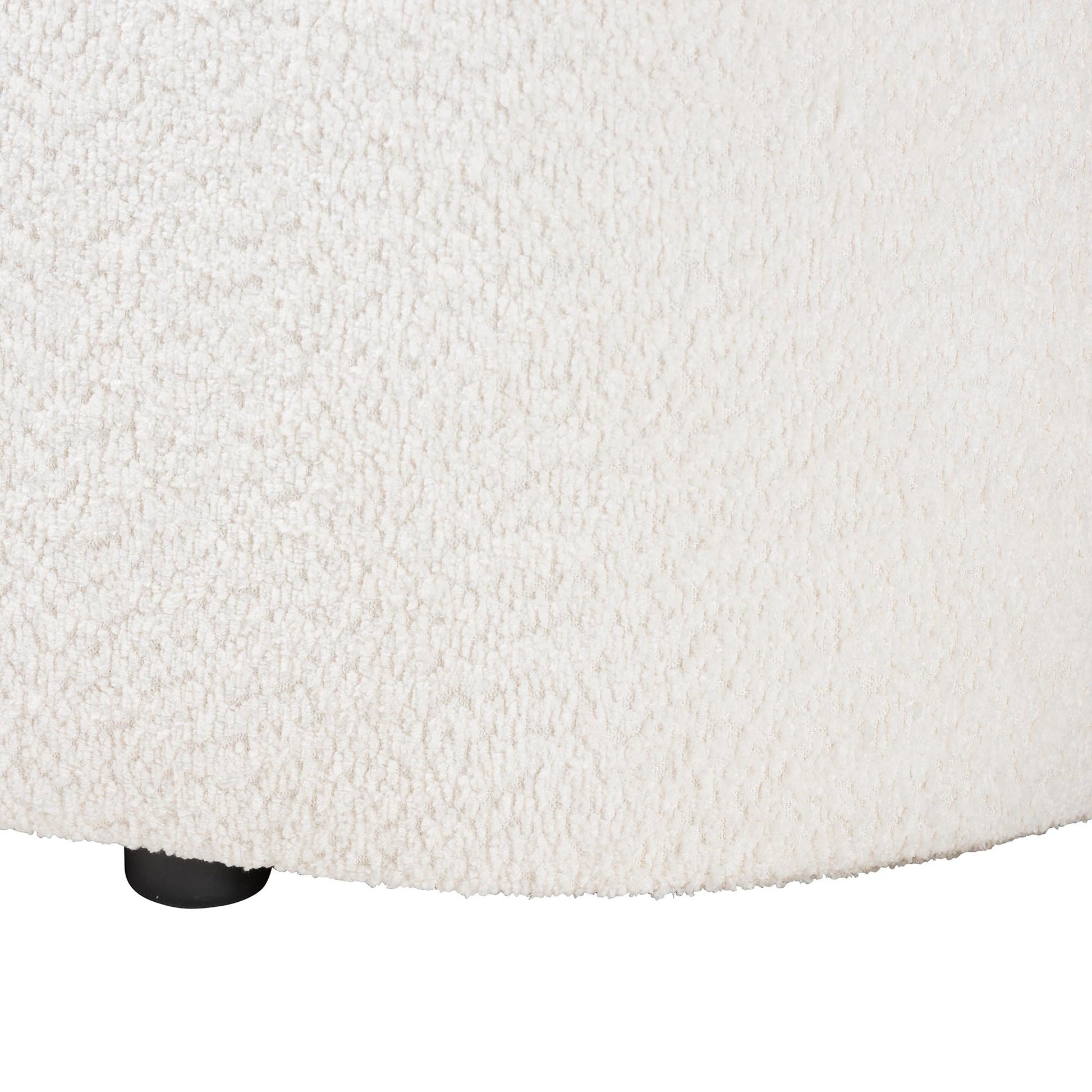 Baxton Studio Lavina Modern White Teddy-Bear Fabric Storage Bench | Benches | Modishstore - 10