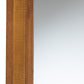 Baxton Studio Rowanne Mid-Century Modern Walnut Brown Rubberwood and Rattan Frame Wall Mirror | Mirrors | Modishstore - 4