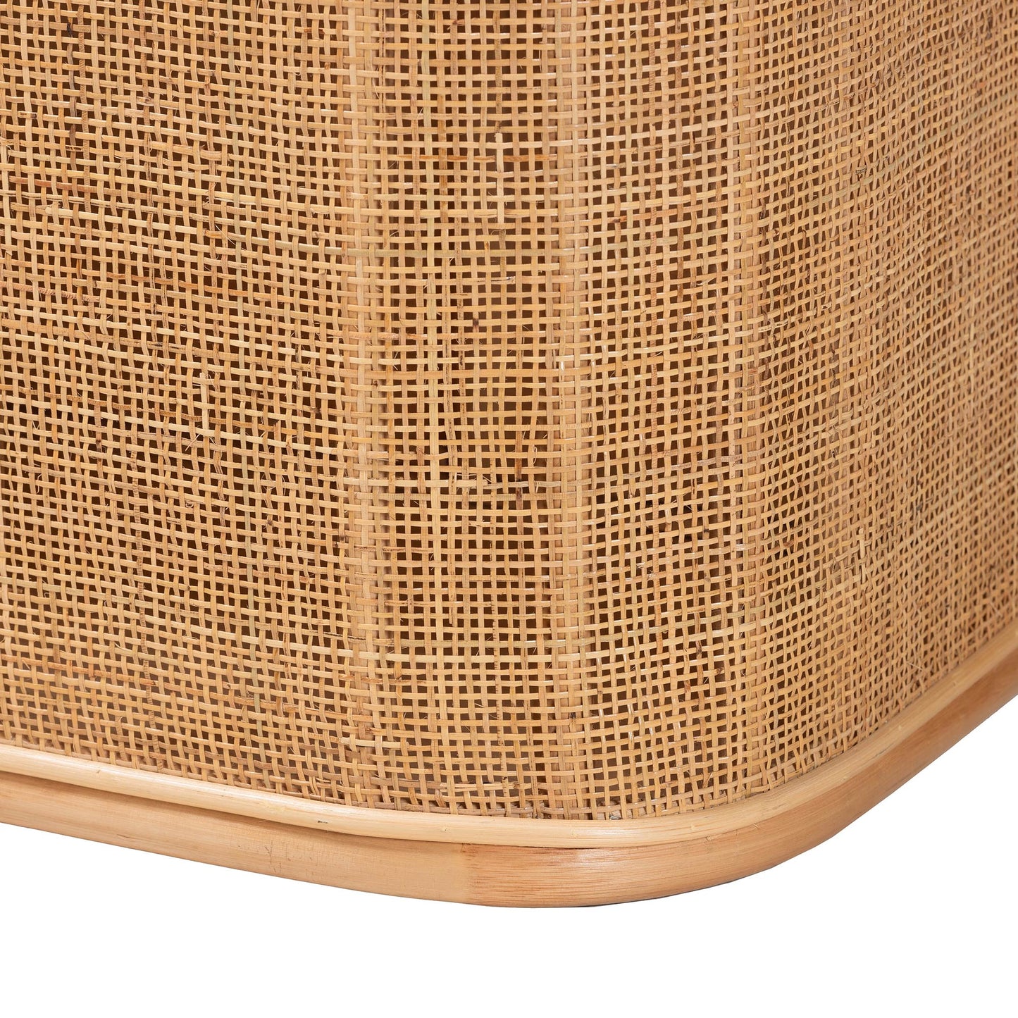 Baxton Studio bali & pari Ishana Bohemian Natural Rattan Storage Bench | Benches | Modishstore - 7