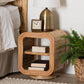 Baxton Studio bali & pari Bethari Bohemian Natural Rattan Nightstand | Nightstands | Modishstore