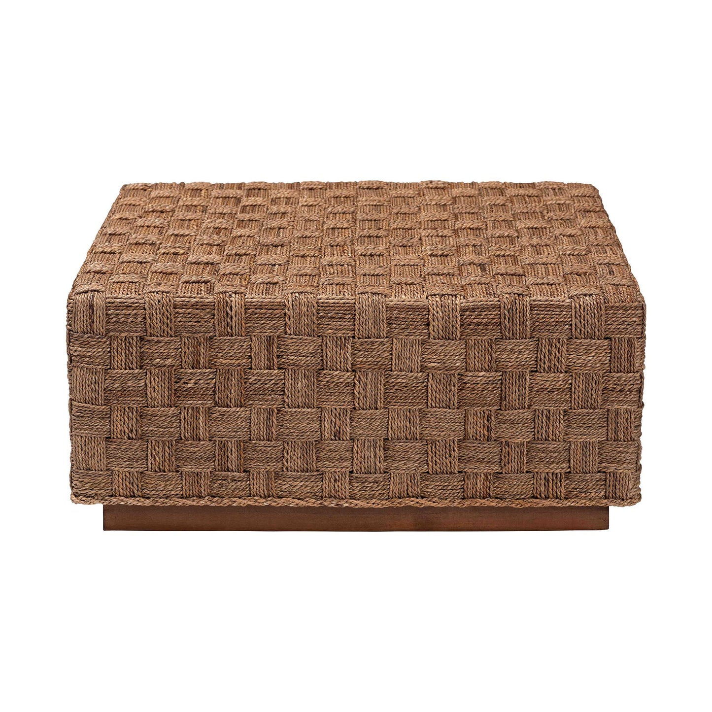 Baxton Studio bali & pari Karina Bohemian Natural Seagrass Coffee Table | Coffee Tables | Modishstore - 5