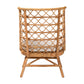 Baxton Studio bali & pari Tania Bohemian Light Honey Rattan Accent Chair | Accent Chairs | Modishstore - 7