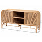 Baxton Studio bali & pari Carabella Bohemian Natural Rattan 2-Door Storage Cabinet | Cabinets | Modishstore - 10