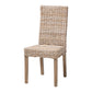 Baxton Studio bali & pari Nevina Bohemian Grey Kubu Rattan and Mango Wood Dining Chair | Dining Chairs | Modishstore - 4